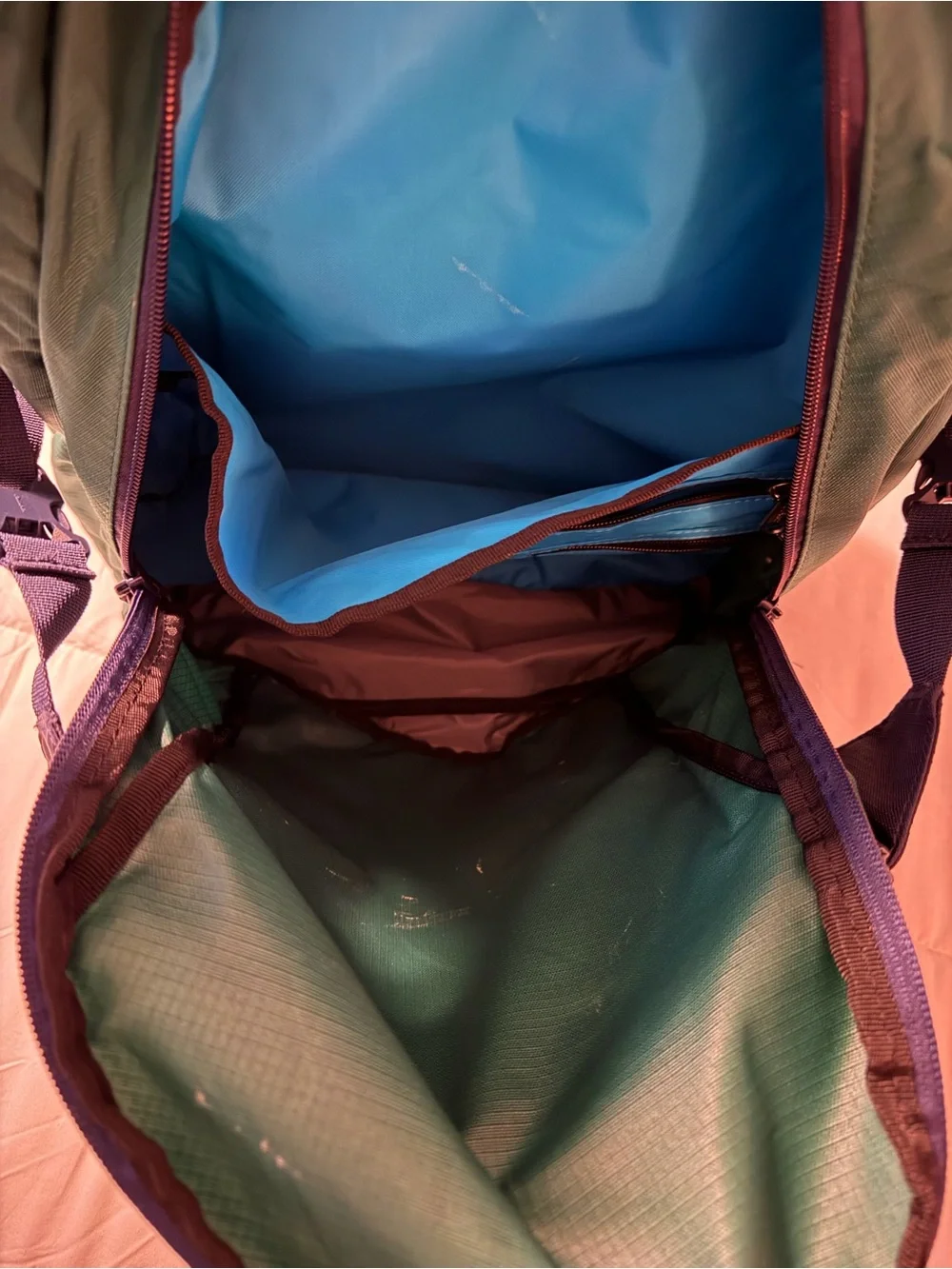 L.L. Bean Green, Navy & Black Men's Backpack
